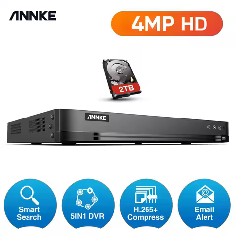 ANNKE 32CH 4MP 5 in1 AHD DVR Support CVBS TVI AHD Analog IP Cameras HD P2P Cloud H.264 VGA Video Rec