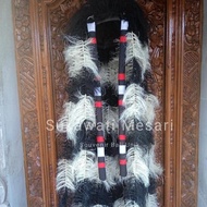 Promo / Terlaris Rambut Rangda Serat Tanaman Warna Hitam Dan Hitam Putih Topeng Leak Bali Terbaik