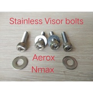 jessfer mc parts stainless visor bolts set 4pcs for yamaha Nmax/Aerox..