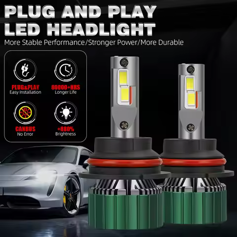 2Pcs Led Headlight H4 H13 9007 HB5 High Low Beam Car Lights Bulbs Canbus No Error 6000K 12V 24V Auto