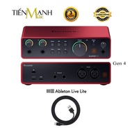 Focusrite 2i2 Gen 4 Scarlett Sound Card - USB Audio SoundCard Gen4