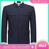 Zhongshan Clothes Men's Middle-aged Elderly Tops Dad Clothes Grandpa Casual Jackets Elderly Clothes 
