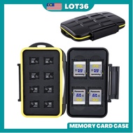 JJC WATERPROOF MEMORY CARD TOUGH CASE 4 SD cards and 8 micro SD cards Sandisk Kingston Toshiba Transcend Lexar SDMSD12