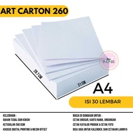 Art Carton 260 gsm A4 contains 30 sheets / Art Carton Paper 260 gsm / Art Cardboard 260 gsm / Cardbo