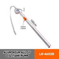 44GAL Cast Iron Oil Pump Medium Duty Rotary Drum Pump Self Priming Oil Diesel Fuel Barrel Tank Sucti