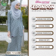 BAJU KURUNG COTTON IN DUSTY TURQUOISE