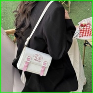 YB2 Advanced Cartoon Leather Crossbody Bag For Women Compact Mobile Phone Small Square Bag BY2