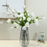 freelive|  Artificial Flower No Pruning Fake Plant 28 Artificial Eustoma Flowers Long Stems Faux Sil