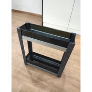 200MM Tempered Glass With Aluminium Kitchen Sauce Rack