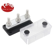 High Current 600A Copper Bus Bar 3-Stud M10 Terminal Block with Cover for DC 12-48V for DC Systems