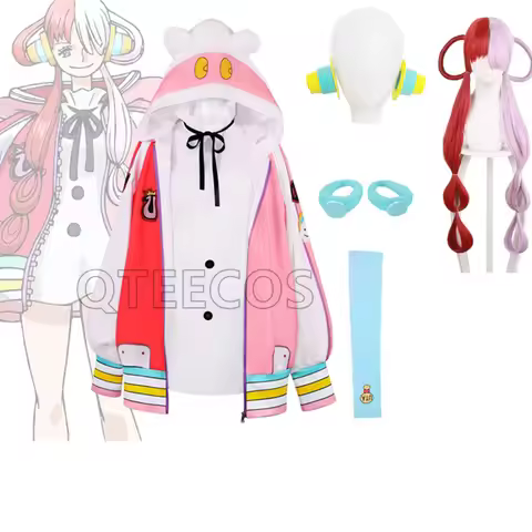 bilibili One Piece Uta Cosplay Costume Women Cute Dress Uniform Anime Halloween Party Jackets Coat D