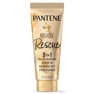 Pantene Miracle Rescue 3 in 1 Leave In Conditioner, Rinse off Conditioner, Heat Protectant for Hair,