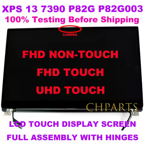 LCD Touch Screen 13.3-Inches For dell XPS 13 7390 P82G P82G003 Laptop Replacement Full Assembly With