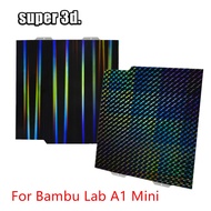 For Bambu Lab A1 Mini Build Plate H1H 184x184mm Double Sided Lightbeam Phantom Smooth Spring Steel S