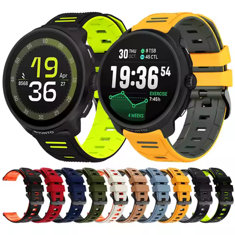 22mm Silicone Strap For SUUNTO Race 2/Vertical 2 Band For SUUNTO Ocean/VERTICAL/RACE Run/9 PEAK PRO 