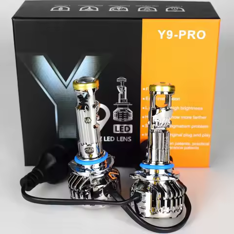 LED H4 9003 Automobile Headlight H11 LED H7 9005 9006 mini projector lens car Styling headlight Bulb