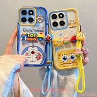 Casing Honor X7D Honor X9D  Comic Cartoon Plush toys TPU Soft Silicone Phone Casing PQG2