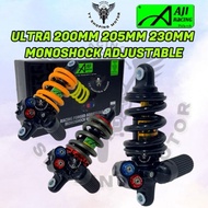 AJI RACING ULTRA MONO 200MM 205MM 230MM MONOSHOCK ADJUSTABLE MONO Y15 LC135 RS150 SOFILI MONO STLYE 
