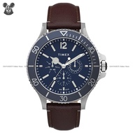 TIMEX TW2U13000 Men's Analog Watch Harborside Multifunction 43mm Leather Strap Brown *Original