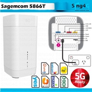 5G Router Sagemcom Fast 5866t 5G 3.3Gbps Unlocked Modem Cat 20 WiFi 6 5G Wireless Broadband Gateway 