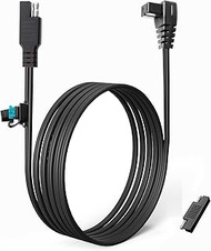 12V/24V DC Power Cord for Car Refrigerator,SAE Connector 14AWG Heavy Duty Cable Built-in Fuse with S