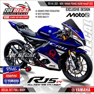 Latest Full Body Decal Sticker YAMAHA R15 V4 / R15 M V4 / R125 Livery BLU CRU PRAMAC Moto2 MGP 2026