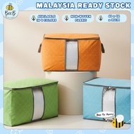 Foldable 65L Quilt Storage Bag Large Capacity Clothes Organizer Bag Quilt Storage Box Holder Portabl