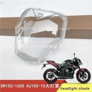 Tampa transparente do vidro do farol da motocicleta, lâmpada para Suzuki Haojue DR160 160S DR150 HR1