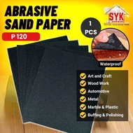 SYK Abrasive Sand Paper Waterproof Sandpaper Abrasive Paper Sanding Paper Polishing Paper Kertas Pas