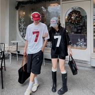 Men's and Women's Sports T-Shirt No. 7 Loose Cotton Material, Basketball T-Shirt