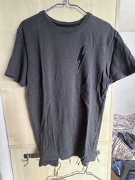 Superdry 黑色閃電圖案T恤