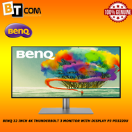 (PRE-ORDER 14DAYS) BenQ 32 inch 4K Thunderbolt 3 Monitor with Display P3 PD3220U