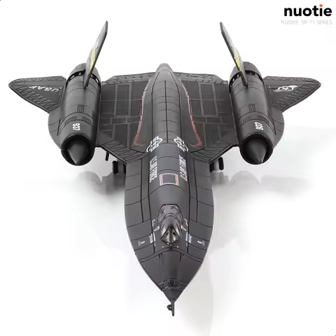 NUOTIE 1/144 SR-71 Blackbird Diecast Metal Pre-Build Military Aircraft Model Display Collection Gift