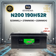 OSIMA N200 190H52R Maintenance Free Heavy Duty Battery | Conventional Battery for Truck, Ship, Ferry