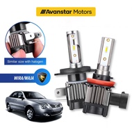 2PCS *1 Year Warranty* Proton Wira/Waja Mini 1:1 Car LED Headlight Headlamp Foglight 4300K/6000K H1 
