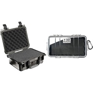 Select Bundle - Pelican 1400 Case with Foam (Black) and Pelican 1060 Micro Case (Black/Clear)