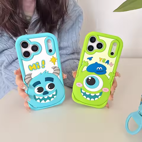 Cute Cartoon Monsters Mike Sulley Phone Case For iPhone 17 16 15 14 13 12 11 Pro Max X XS 6 7 8 Plus