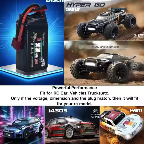MJX Hyper Go 12212 14304 14303 14302 14301 parts RC car high speed 3S 11.4V 5600 mAh Lipo battery/US