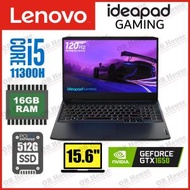 Lenovo - IdeaPad Gaming 3 i5-11300H GTX 1650 16GB 512GB SSD 電競手提電腦 (82K1004MHH) - 高質陳列品