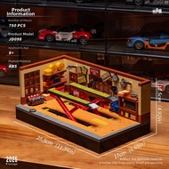 JINGGUAN | Miniature American Garage Diorama Model