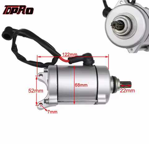 TDPRO 9 Teeth Motorcycle Engine Electric Starter Motor New For HX250 SB250 200cc 250cc Mini Moto Pit