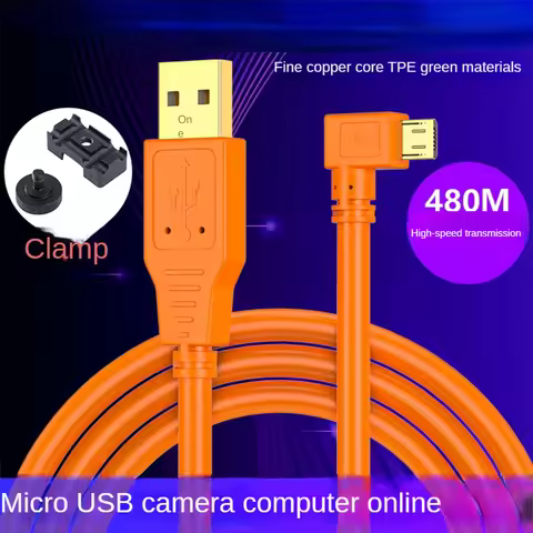 Micro USB Tether Shooting Camera Cable for Sony A7R3 A7R2 A7M3 A7M2 A6400 Camera Connect to Computer