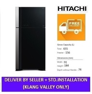 HITACHI R-VG750PM-1 Super Big2 Glass 655L FRIDGE