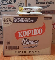 SOLD PER BOX - Authentic Kopiko Blanca Twin Pack 3-IN-1 Coffee Mix 58g x 120 pieces (12 ties x 10 pi