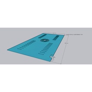 CUSTOM ACRYLIC AQUARIUM COVER 55 X 30 CM - LASSER CUTTING