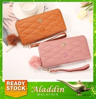 Aladdin Dompet Syiling Pemegang Kad Wanita ( Star Beam Long Purse Lady Women's Multi-slot Zip Purse 