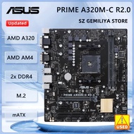 ASUS PRIME A320M-C R2.0 Motherboard AMD A320 Socket AM4 DDR4 SATA3 support A6-9500 PRO 5755 2200  53