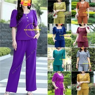 Beautiful hand-matched Japanese brocade elastic home outfit