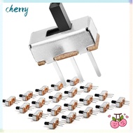CHERRY 20pcs Toggle Switch, 2 Position 4mm Toggle Micro Slide Switch, Mini 1P2T SPDT Vertical Micro 
