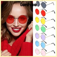 LANHUA Round Sunglasses Fashion Hippie Disco Circle Glasses